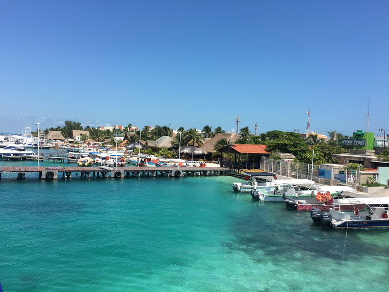 building, turquoise colored, 4K, building exterior, built structure, day, clear sky, isla mujeres, blue, waterfront, city, marina, nature, architecture