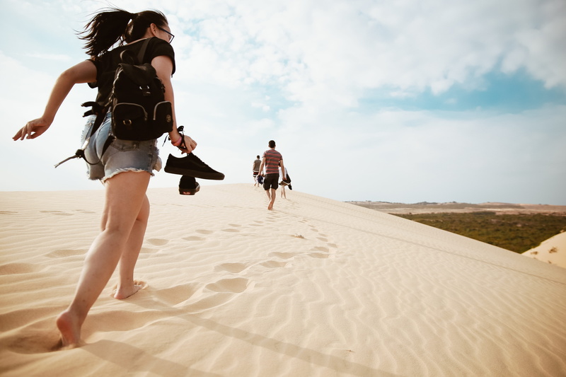heat, cloud - sky, two people, adult, adventure, holiday, sky, explore, barefoot, lifestyles, leisure activity, day, people, outdoors, vietnam, summer