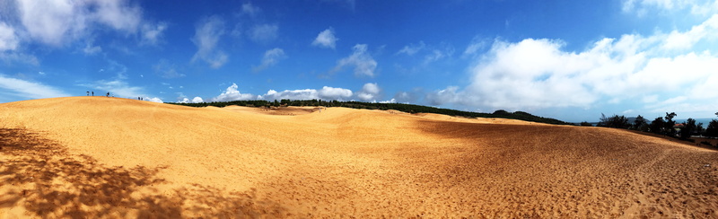 rolling landscape, semi-arid, beauty in nature, sky, hill, rural scene, phan thiet province, vietnam, day, no people, cloud - sky, scenics - nature, horizon over land