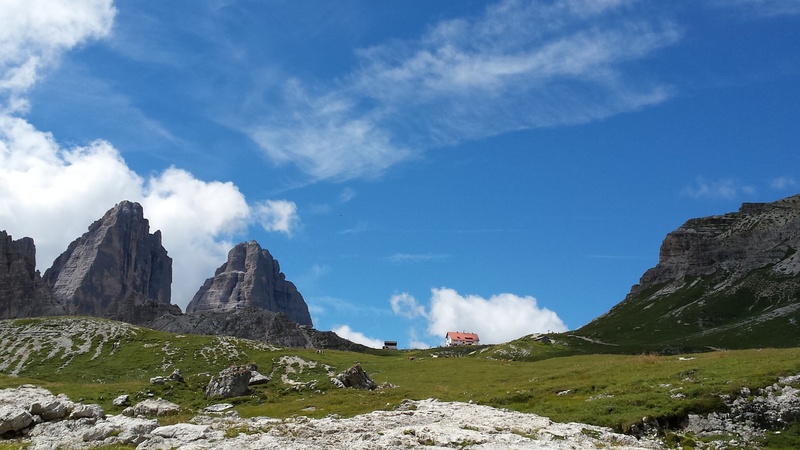 dolomites, nature, lavaredo, sky, non-urban scene, no people, formation, rock - object, rock, daylight, idyllic, solid, mountain, mountain range, cloud - sky
