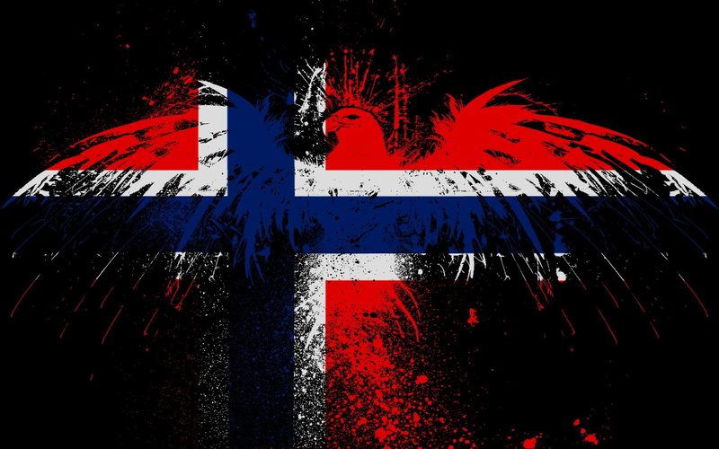 1080P, norway, eagles, flags, norwegian