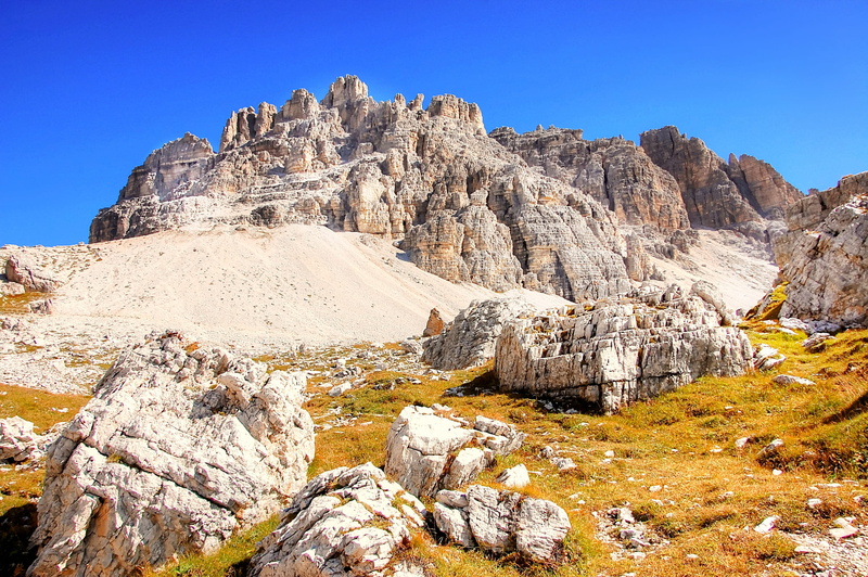 solid, dolomites, travel, nature, alpine panorama, extreme terrain, physical geography, rubble field, travel destinations, landscape, paternkofel, panorama