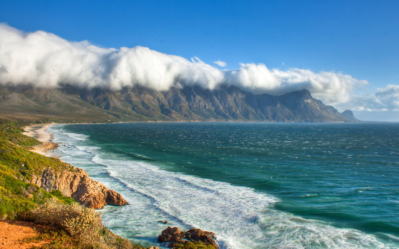 wave, day, coast, beautiful, nature, tranquility, outdoors, mountains, kegel, rock, western, mountain, sky, scenics - nature, no people, power in nature