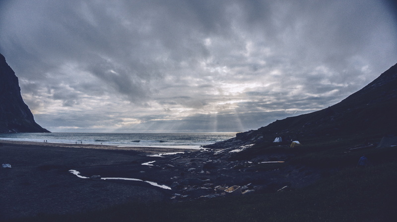norge, sky, sea, mountain, mountains, beams, beauty in nature, sand, sun, norway, horizon over water, scenics - nature, moskenes, cloud - sky, beach, nature