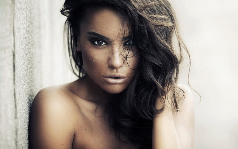 Black, 1080P, Hair, Sweat, Girl