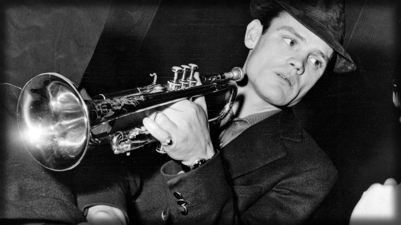 indoors, men, Ring, artist, Chet baker, playing, performance, Jacket, arts culture and entertainment, mid adult, Pipe, Hat, holding, portrait, trumpet