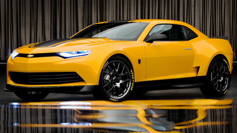 1080P, yellow, car, chevrolet, bumble bee, transformers, camaro