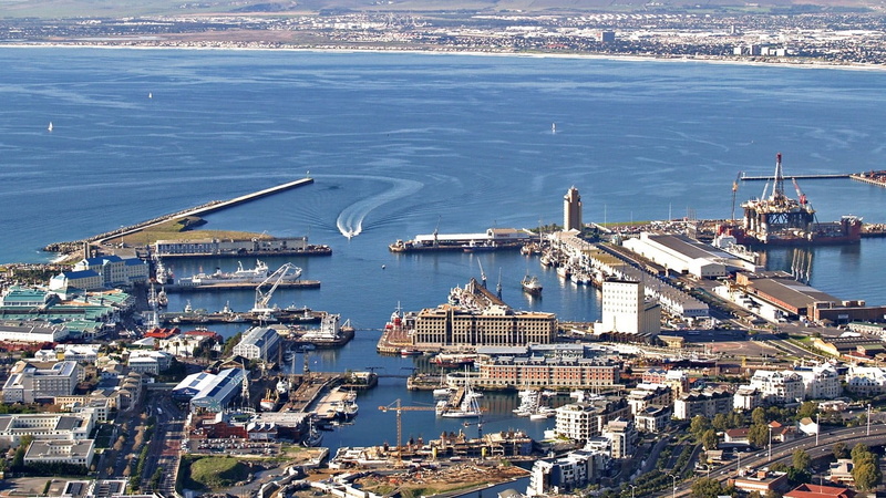 ports, shipping, sea, boat, mode of transportation, nature, business, cityscape, outdoors, transportation, aerial view, city, no people, 720P, pier, high angle view