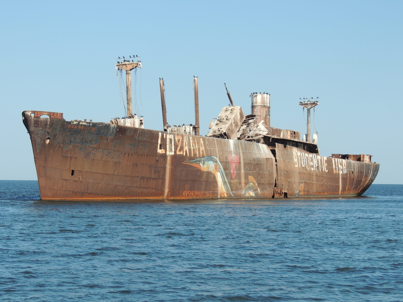 waterfront, nautical vessel, shipping, travel, water, Steamer, Vessel, mode of transportation, clear sky, costinesti, transportation, Boat, constanta, industry