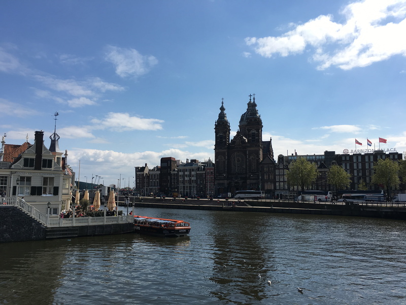bridge - man made structure, built structure, travel destinations, religion, europe, european, famous, old, dutch, waterfront, bridge, cloud - sky, church