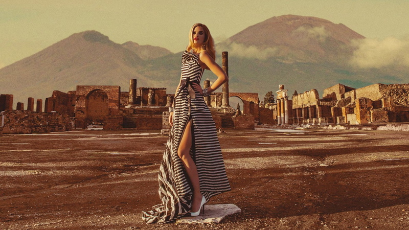 1080P, Dress, Models, Model, Blonde, Milou Sluis, Dutch, Lipstick