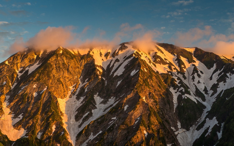 Clouds, Nagano, Sky, Japan, Mountains, Alps, Prefecture, 1080P