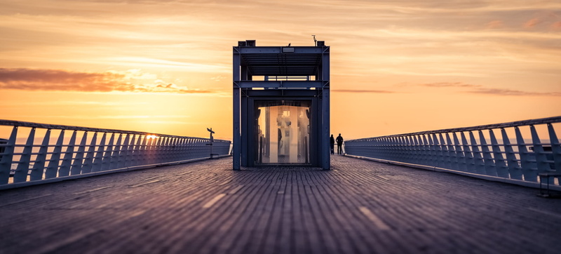 bridge - Man Made Structure, south holland, II, hout, Wood, strand, sea, wood - Material, pier, 2L, f/1, restaurant, spring, van der valk, nederland, wolken
