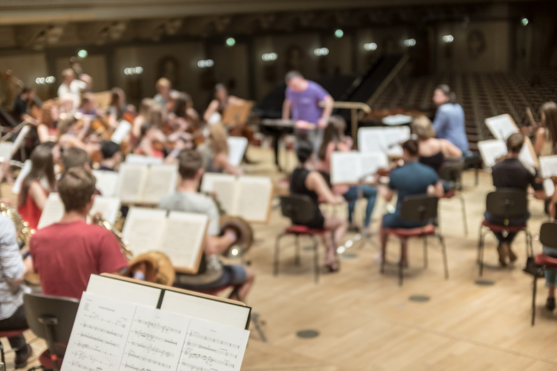 audience, sitting, performing, professor, playing, paper, seat, adult, sound, meeting, traditional, chair, crowd, conductor, people, studying, group of people