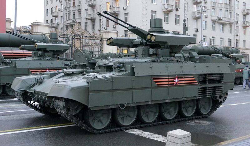 Terminator, Moscow, BMPT, the fighting vehicle of support of tanks, 1080P, Tverskaya street, rehearsal of the Victory Parade 2018