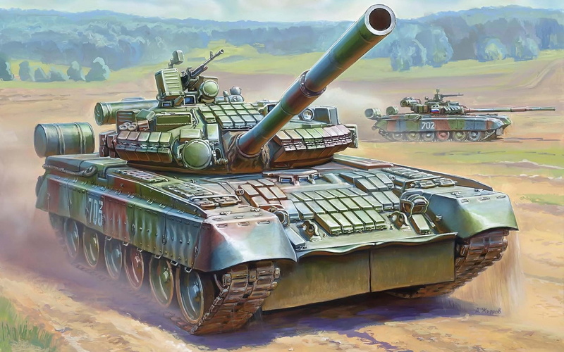 conflict, government, armored tank, 1080P, art and craft, scenics - nature, land, battle, land vehicle, outdoors, installation, mountain, combat, day