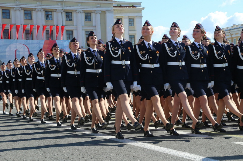 parade, 1080P, victory day, form, holiday, red square, girls