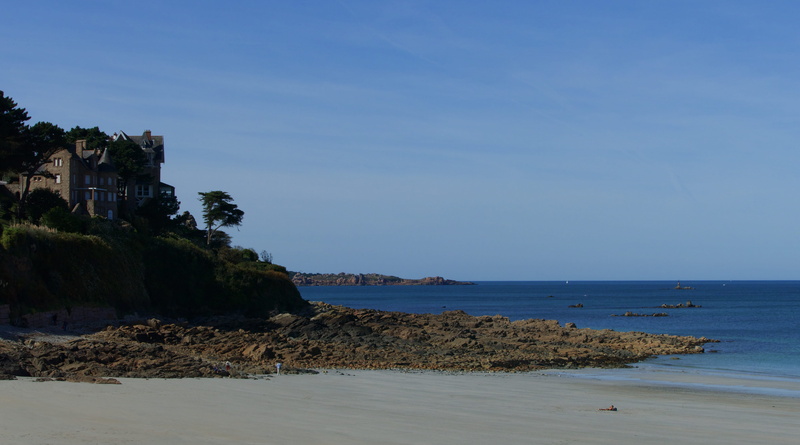 no people, scenics - nature, architecture, plage, nature, tranquility, brittany, sky, perros-guirec, outdoors, sea, beach, tree, 5K, beauty in nature