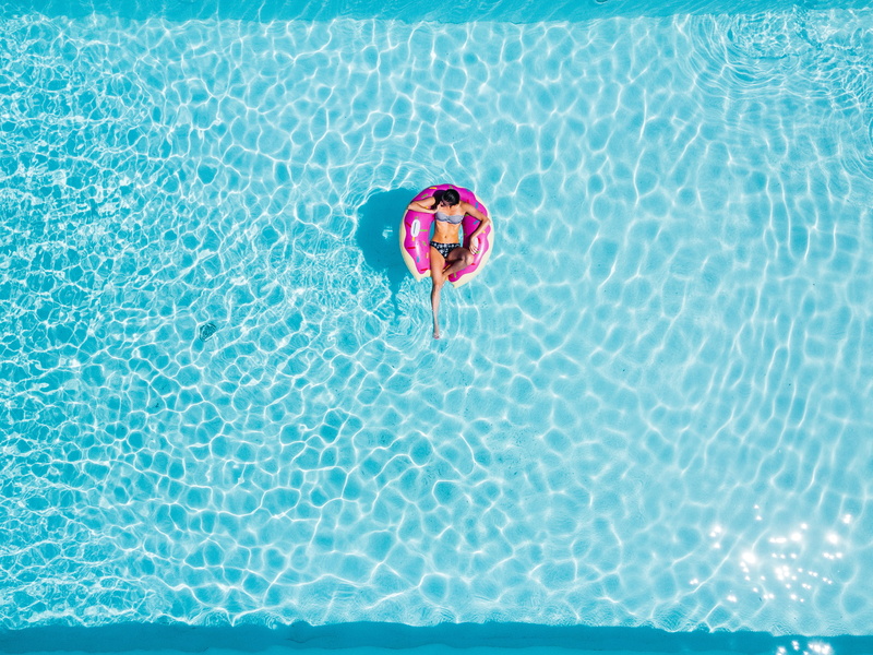 pool, leisure Activity, sunlight, corsica, donut, small, summer, activity, swimwear, drone view, underwater, nature, best, france, photography, sea, child
