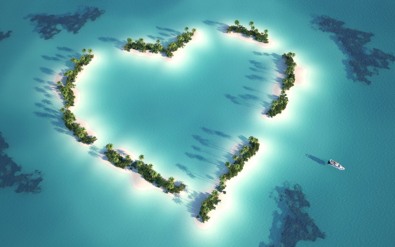 island, Best Beaches in the World, 4K, palms, love, 5k, Maldives, Indian Ocean