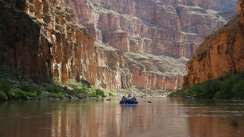 river, colorado, 1080P, rafting, gr, nature and landscapes, cliffs, canyon, raft