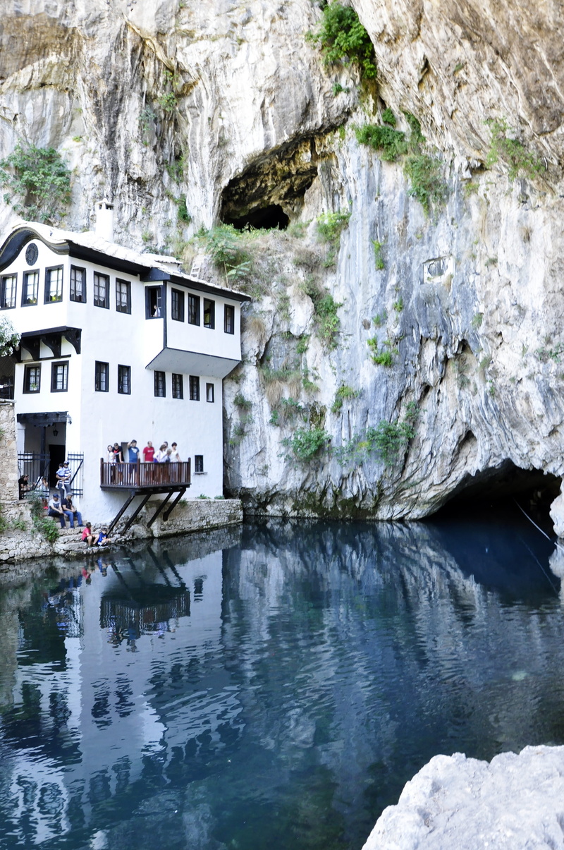 blagaj, beauty in nature, lake, badget, outdoors, adventure, day, building, rock, sightseeing, built structure, waterfront, 4K, architecture, travel, tourism