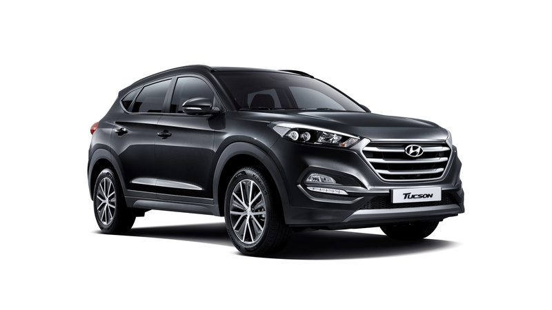 2K, Tucson, white background, crossover, Hyundai