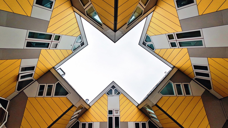 Rotterdam, Houses, Cube, k, 4K