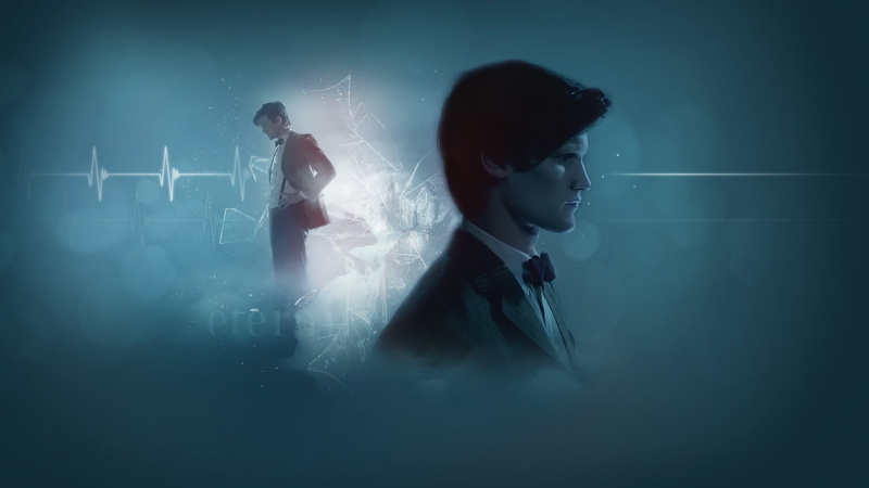 digital, Doctor Who, wall - building feature, young adult, connection, digital composite, Eleventh Doctor, young couple, males, 1080P, couple - relationship