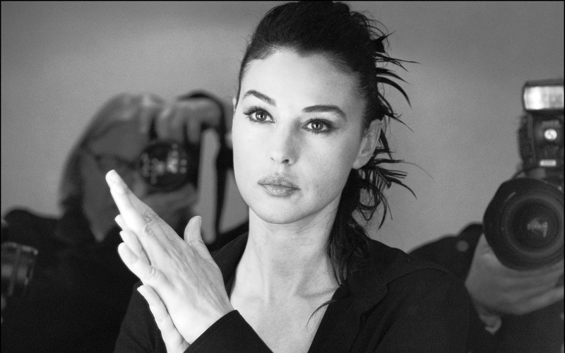 monica bellucci, Bw, download 3840x2400 monica bellucci, 4K, brunette, face, actress backgrounds