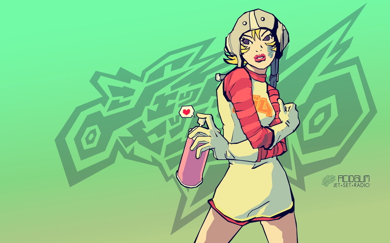 1080P, Video Game, Jet Set Radio, Gum (Jet Set Radio)