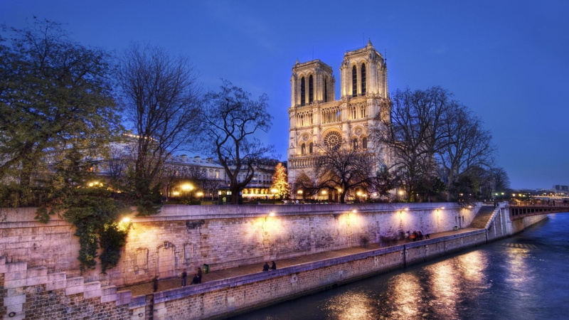 rover, nature and landscapes, promenade, hdr, 1080P, trees, river, lights, cathedral
