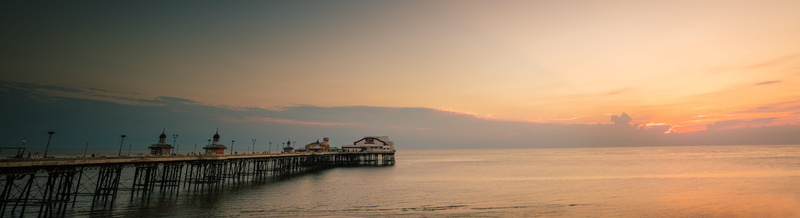 scenics - nature, golden, travel destinations, pritty, tranquility, blackpool, sky, british, sunset, english, twilight, dusk, beach, england, tranquil scene