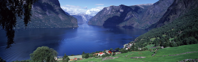Fjordane, Aurlandsfjord, og, 4K, Norway, County, Sogn