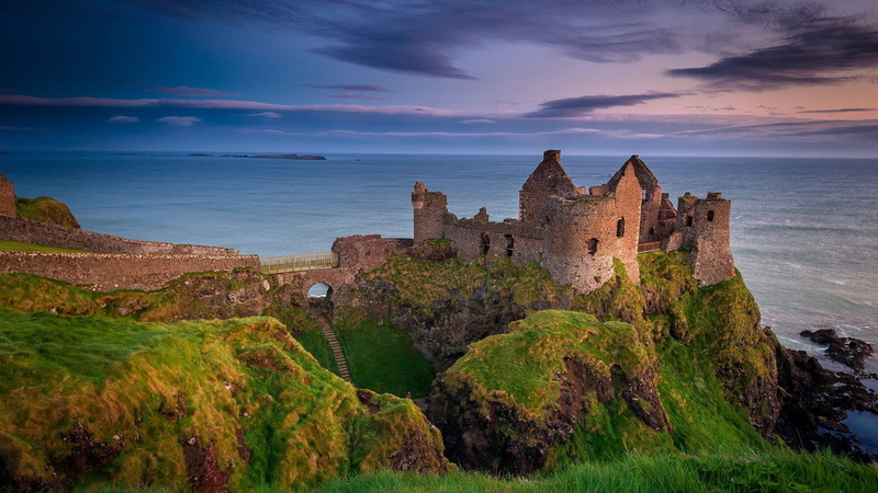 ireland, danlos, county, castle, antrim, northern, 1080P