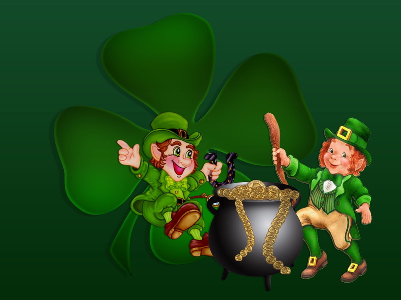 positive emotion, green background, studio shot, men, happiness, Leprechaun, creativity, Holiday, green color, males, smiling, childhood, indoors, mouth open