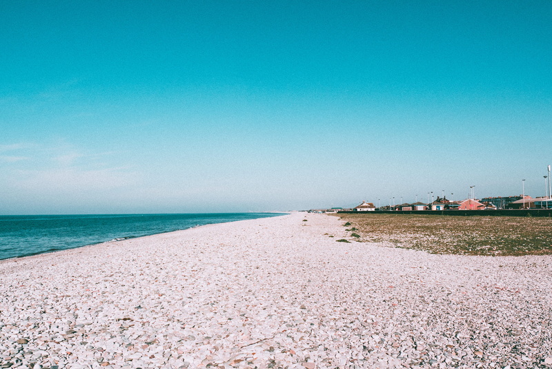 4K, tranquility, beauty in nature, sky, no people, daytime, coast, horizon over water, land, blue, summer, stones, ocean, oceanside, seaside, pebbles