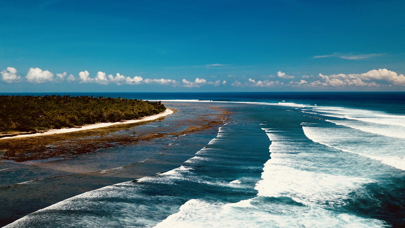 seaside, day, drone view, beauty in nature, ocean, scenics - nature, seashore, dawn, horizon, environment, land, tranquil scene, surf, wave