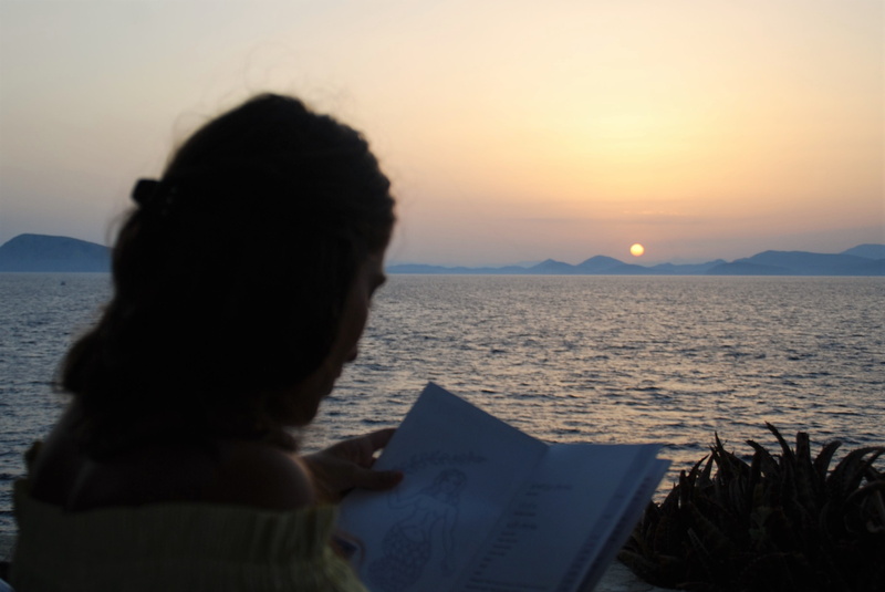 backlight, is, portrait, headshot, horizon, tourism, real people, tranquil scene, one person, greece, peloponnese, sea, horizon over water, silhouette