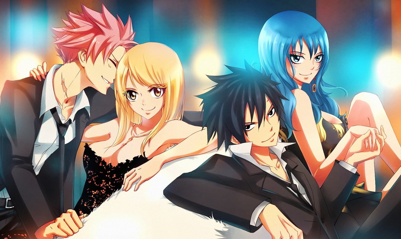 group Of People, dragneel, illustration, art, vector, juvia loxar, elegance, art and craft, backgrounds, human Face, guys, in a row, girls, fairy, men