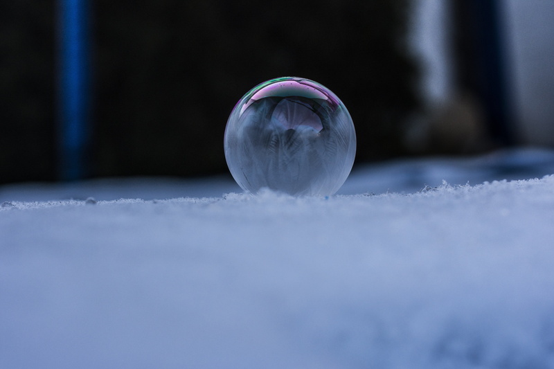 frozen, bubble, frost blister, no people, purple, soap sud, single object, snow, selective focus, copy space, ice, wintry, winter, iced, indoors, nature