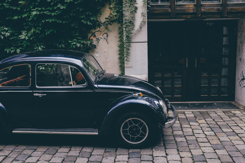 Germany, Volkswagen, black, Volkswagen Beetle, car, 4K