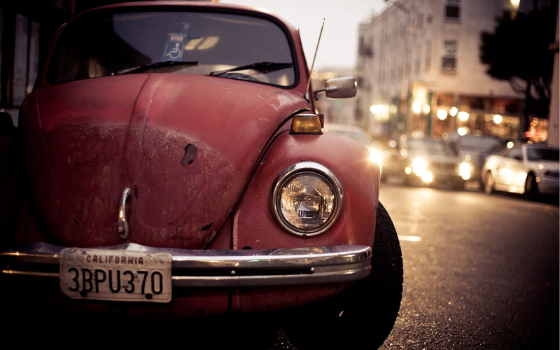 Volkswagen Beetle, urban, old car, Volkswagen, car, 1080P