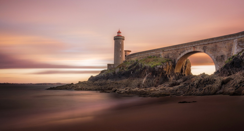 Phare du petit minou, France, ocean, Brittany, 5K, Plouzane, lighthouse