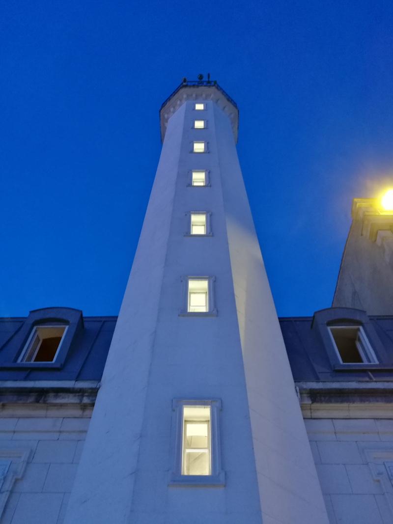 blue, low angle view, night, lighting equipment, architecture, la rochelle, dusk, clear sky, window, no people, illuminated, outdoors, sky, summer, 4K