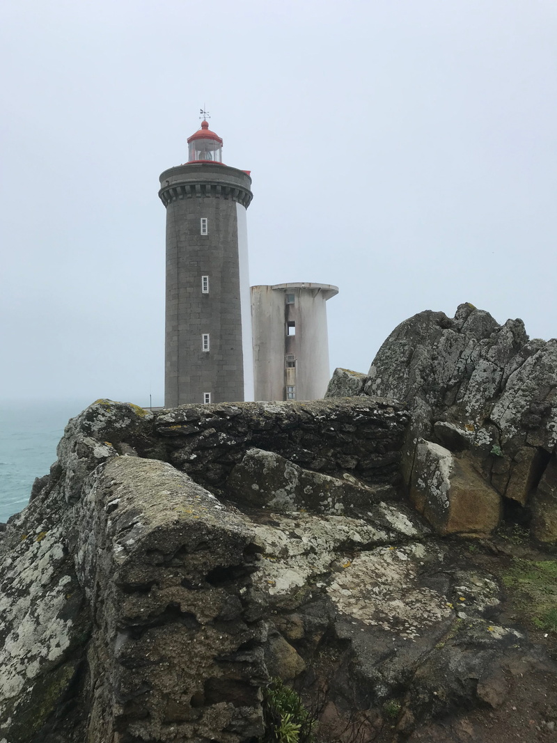 rock - object, security, 4K, lighthouse, sea, building exterior, phare du petit minou, guidance, rock, tower, plouzané, no people, atlantic, building