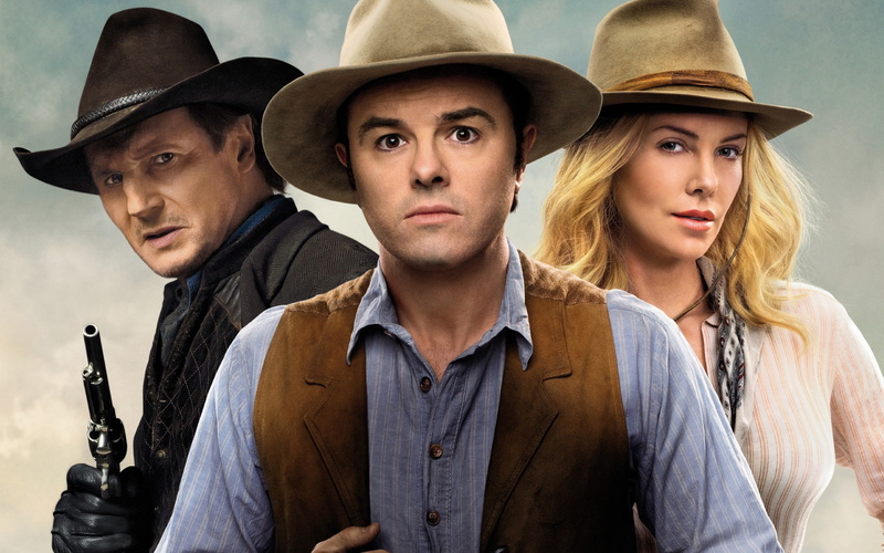 die, million, Anna, Charlize Theron, west, ways, Seth MacFarlane, 2K, Western, Liam Neeson, Clinch, Albert, Comedy