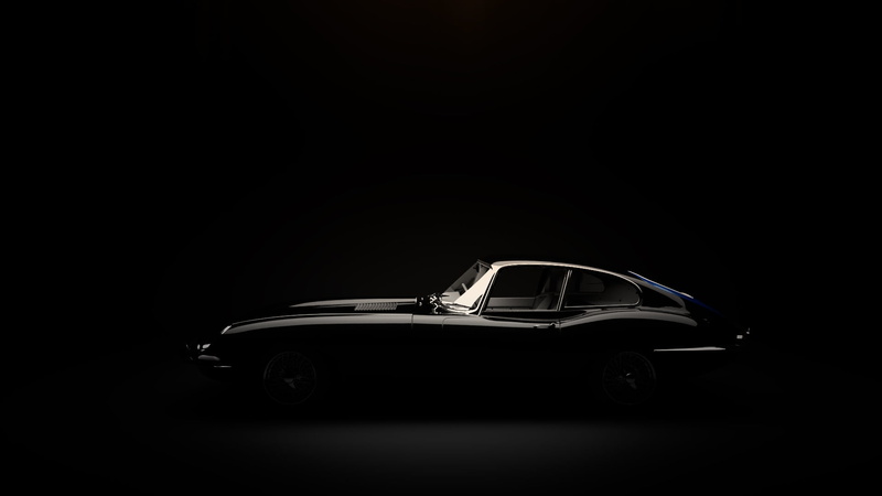 studio shot, side view, motor vehicle, dark, elegance, car, retro styled, type-e, luxury, coupe, cut out, automonile, no people, jaguar, night, 1080P