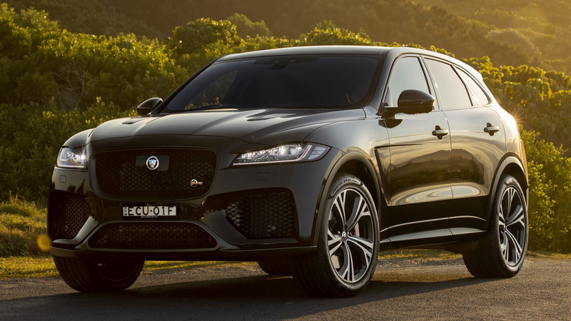 Crossover Car, Car, Jaguar F-Pace SVR, SUV, 1080P, Jaguar, Compact Car, Black Car