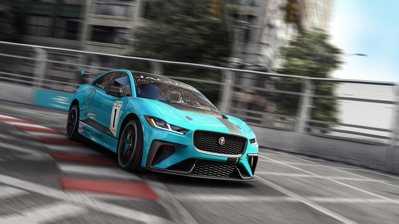 electric car, 4K, Jaguar I-Pace, 4k